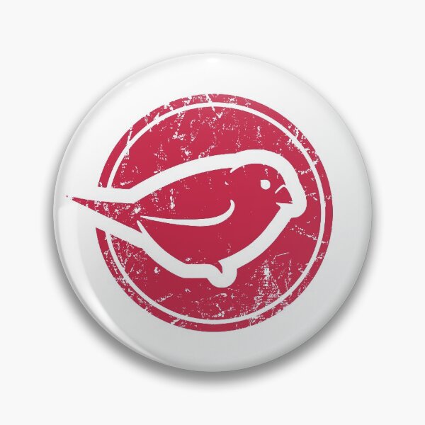 Item preview, Stylized sparrow in red for bird and ornithology lovers designed and sold by martodesign.