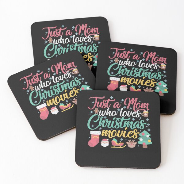 Item preview, Just a Mom Who Loves Christmas Movies Funny Christmas Gift designed and sold by TheBadWolf-13.