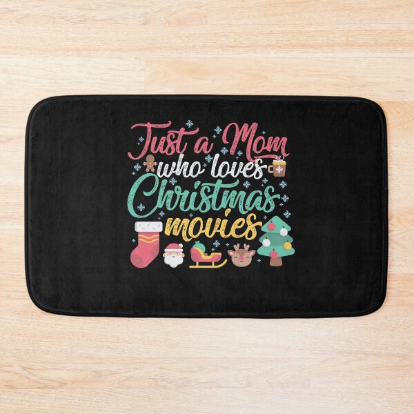 Item preview, Just a Mom Who Loves Christmas Movies Funny Christmas Gift designed and sold by TheBadWolf-13.