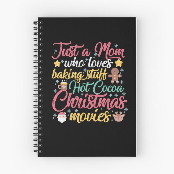 Item preview, Just a Mom Who Loves Baking Stuff Hot Cocoa Christmas Movies Funny Christmas Gift designed and sold by TheBadWolf-13.