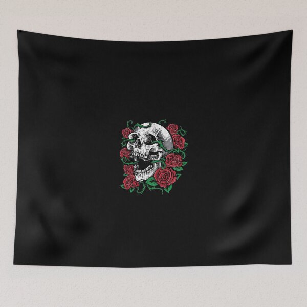 Item preview, Skull and roses  designed and sold by TAWFIKATZ.