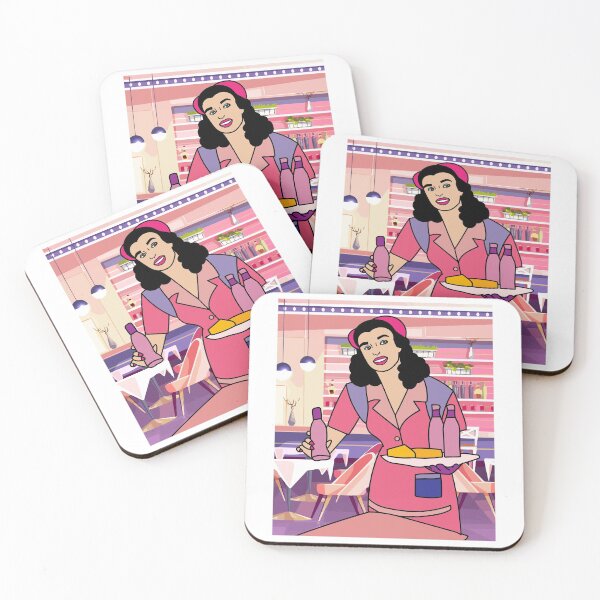 Item preview, Retro Waiter Bartender With Drinks designed and sold by flofin.
