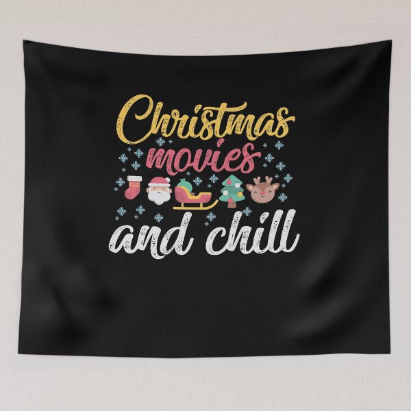 Item preview, Christmas Movies and Chill Christmas Season Funny Christmas Gift designed and sold by TheBadWolf-13.