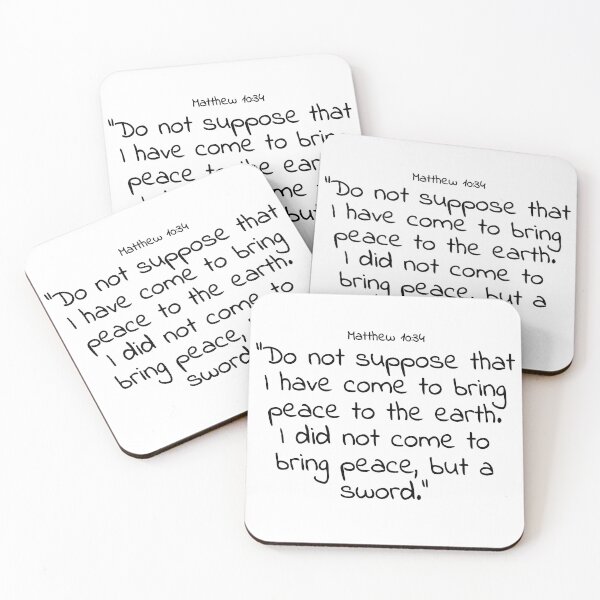 Item preview, Bible verse: Matthew 10:34 designed and sold by john-3-16.
