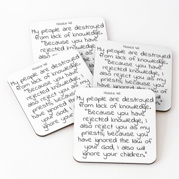 Item preview, Versículo de la Biblia: Oseas 4: 6 designed and sold by john-3-16.