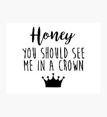 Sherlock - Honey you should see me in a crown Photographic Print