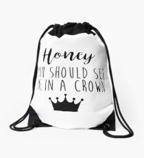 Sherlock - Honey you should see me in a crown Drawstring Bag