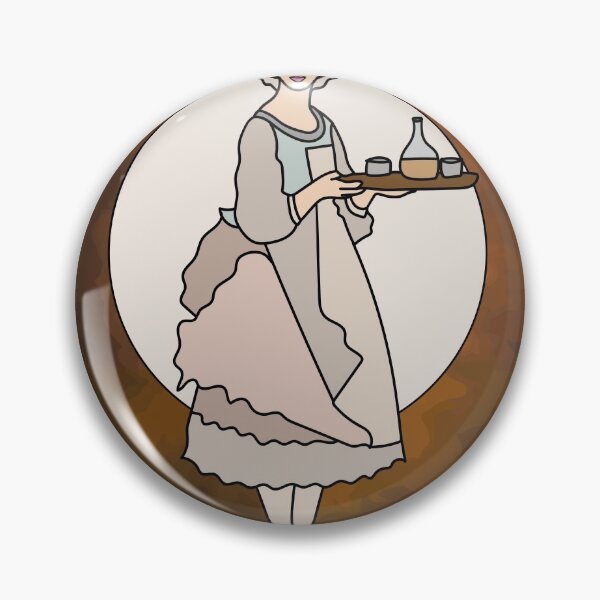 Item preview, Retro Waiter Bartender With Drinks designed and sold by flofin.