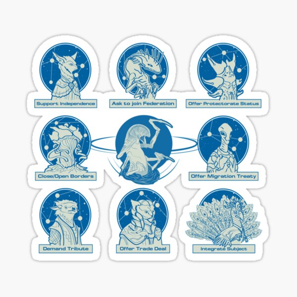 Stellaris Leviathan und andere Arten. Klassisch Sticker