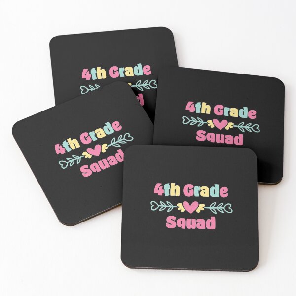 Item preview, rainbow back to school 4th grade squad  dark theme designed and sold by Freewind-Studio.