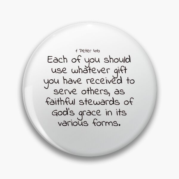 Item preview, Bible verse: 1 Peter 4:10 designed and sold by john-3-16.