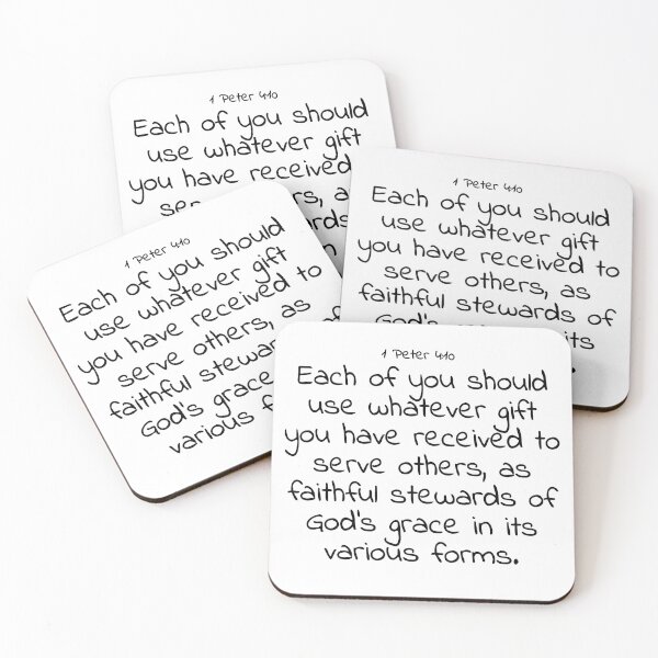 Item preview, Bible verse: 1 Peter 4:10 designed and sold by john-3-16.