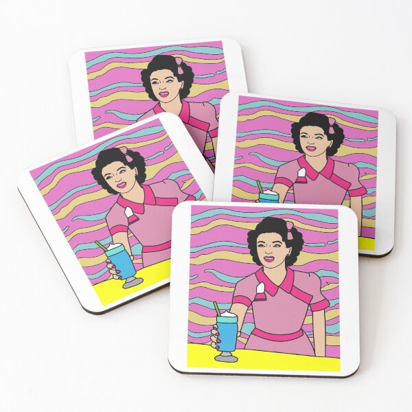 Item preview, Retro Waiter Bartender With Drinks designed and sold by flofin.