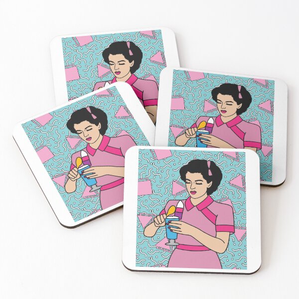 Item preview, Retro Waiter Bartender With Drinks designed and sold by flofin.