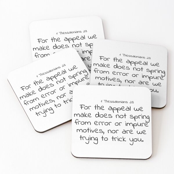 Item preview, Bible verse: 1 Thessalonians 2:3 designed and sold by john-3-16.