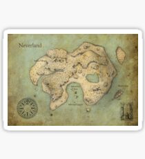 Peter Pan Neverland Map Sticker