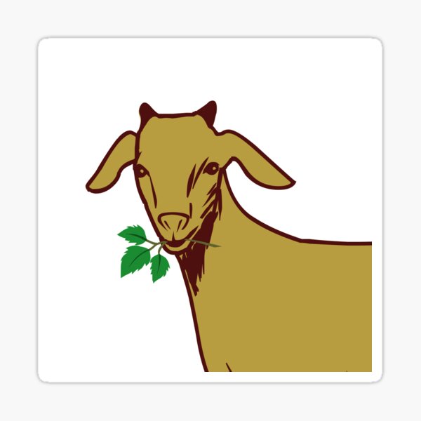 Item preview, GOATY McGoatFace designed and sold by Did-I-Sticker.