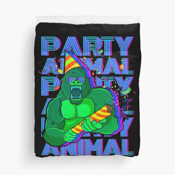 Item preview, Party Animal - Party Gorilla colorful party graphic designed and sold by Shoppy  Vista.
