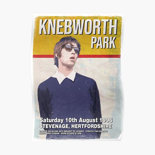Vintage Knebworth Park Poster Poster
