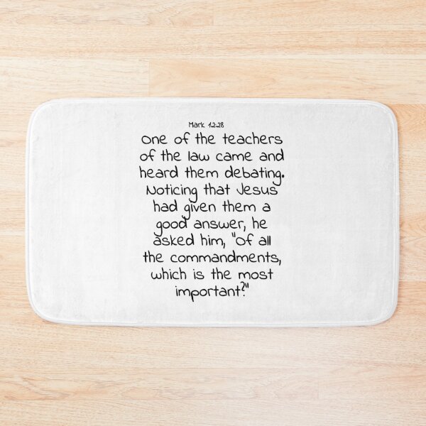 Item preview, Bible verse: Mark 12:28 designed and sold by john-3-16.