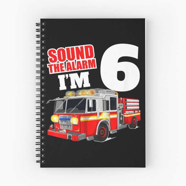 Item preview, Kids Fire Truck 6th Birthday Boy Firefighter Six 6 Year Ol| Perfect Gift For you and friends designed and sold by luconats.