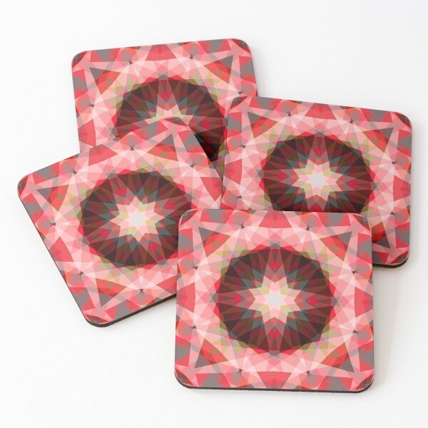 Item preview, Modern Colourful Vibrant Grey Red Festive Christmas Holiday Star Pattern designed and sold by PatternPerfect.