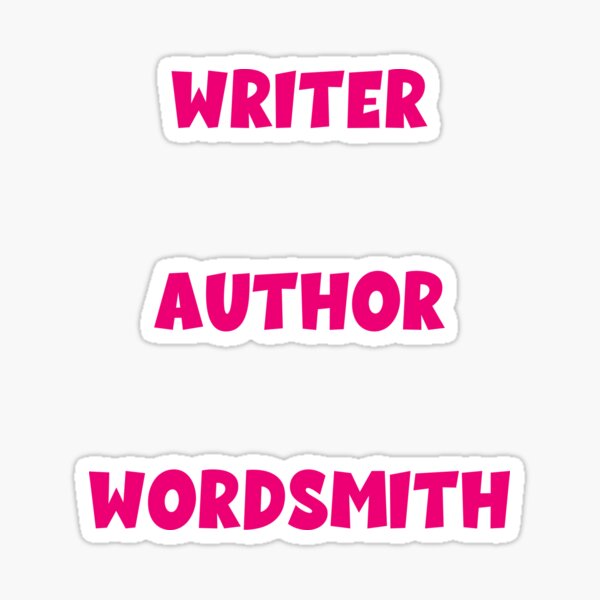 WRITER OF WORDS! Sticker