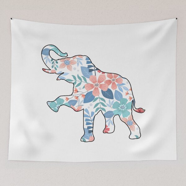 Item preview, Elephant Floral -  Elephant Lovers Gift designed and sold by mouaataaz.