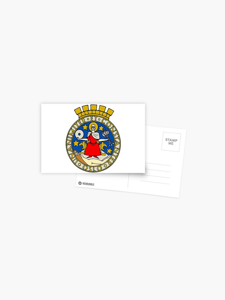 Postkarte for Sale mit Oslo Flagge Aufkleber von zsonn