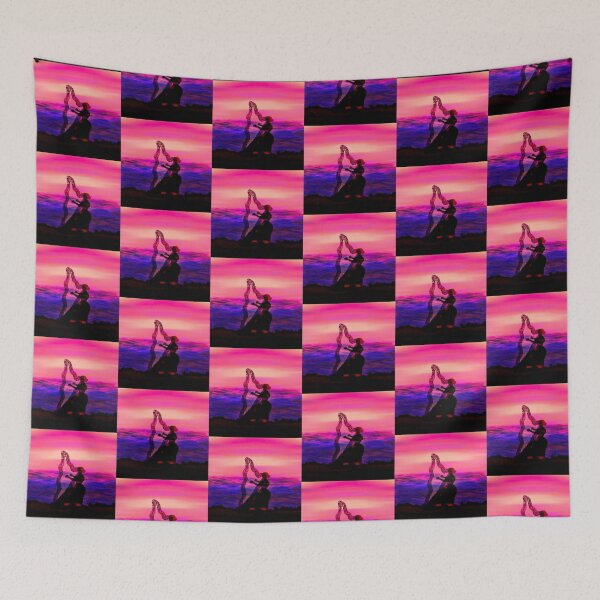 Item preview, Silhouette of harpist 2 designed and sold by Only1helen.