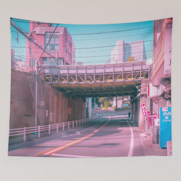 Item preview, Citypop Aesthetic Tokyo Pink Japan Vaporwave lofi moody vibe designed and sold by TokyoLuv.