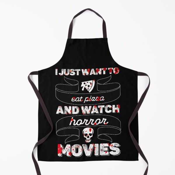 Item preview, I just want to eat pizza and watch horror movies - halloween designed and sold by hasbeenz.