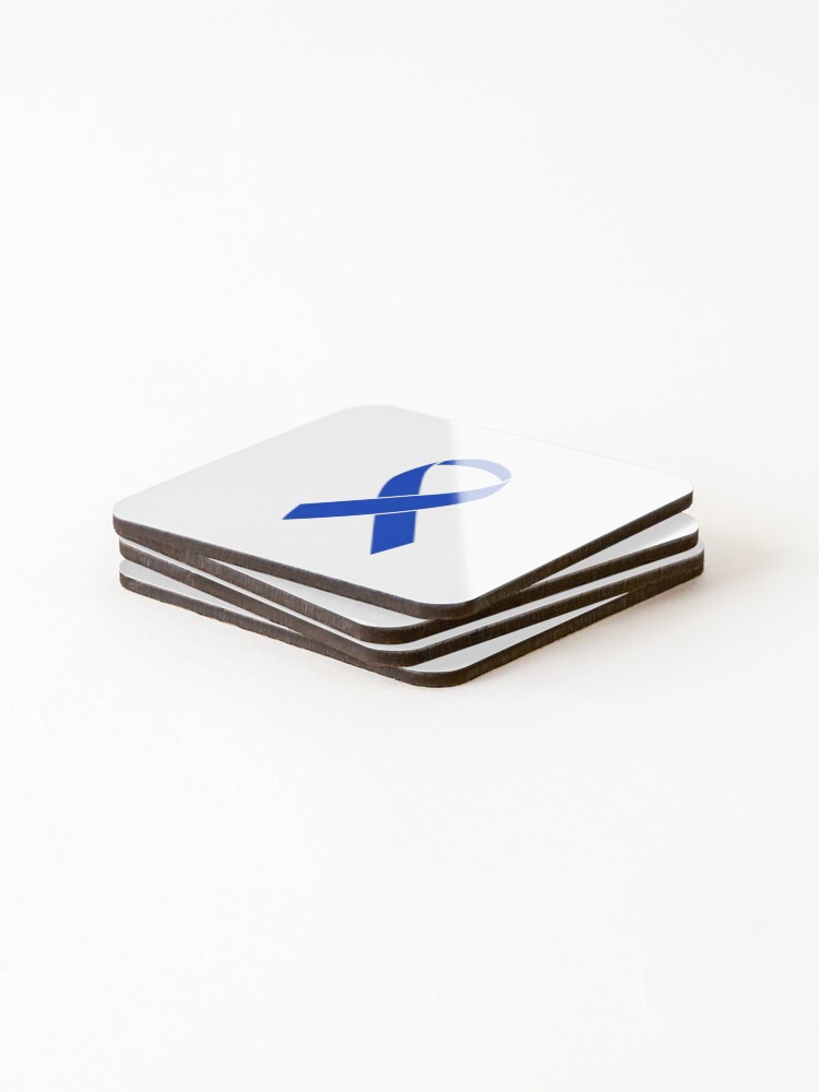 Thumbnail 4 of 5, Coasters (Set of 4), Colon Cancer Ribbon designed and sold by BoldNFresh.