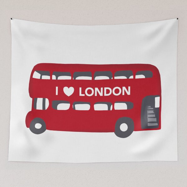 Item preview, London red bus | London | London bus  designed and sold by Lindsay Marie Patterns.