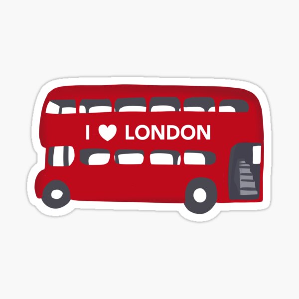 2 x Vinyl Stickers 10cm London Red Bus England UK Cool Gift #14453 