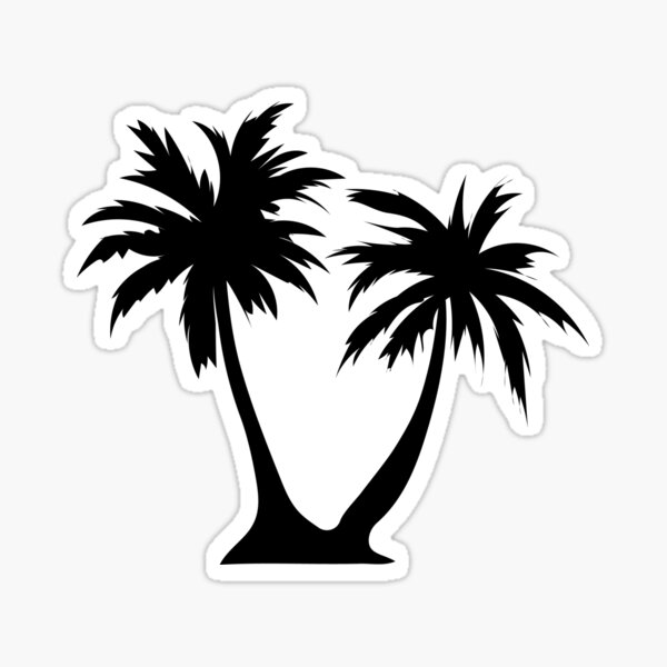Palm Tree Hawaii Beach Sticker