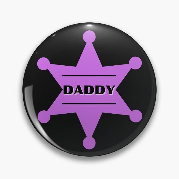 Item preview, Daddy Purple badge designed and sold by CaitU.