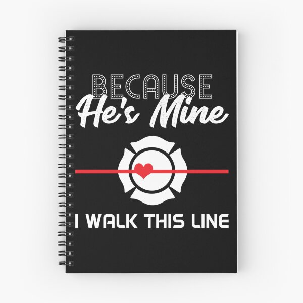 Item preview, Because He's Mine I Walk Red Line Proud Firefighter Wife Cool Gift Idea| Perfect Gift For you and friends designed and sold by luconats.