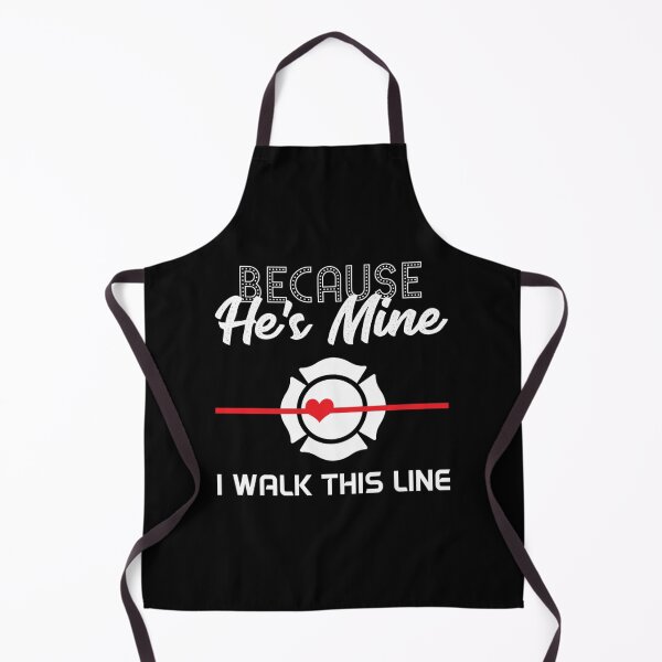 Item preview, Because He's Mine I Walk Red Line Proud Firefighter Wife Cool Gift Idea| Perfect Gift For you and friends designed and sold by luconats.
