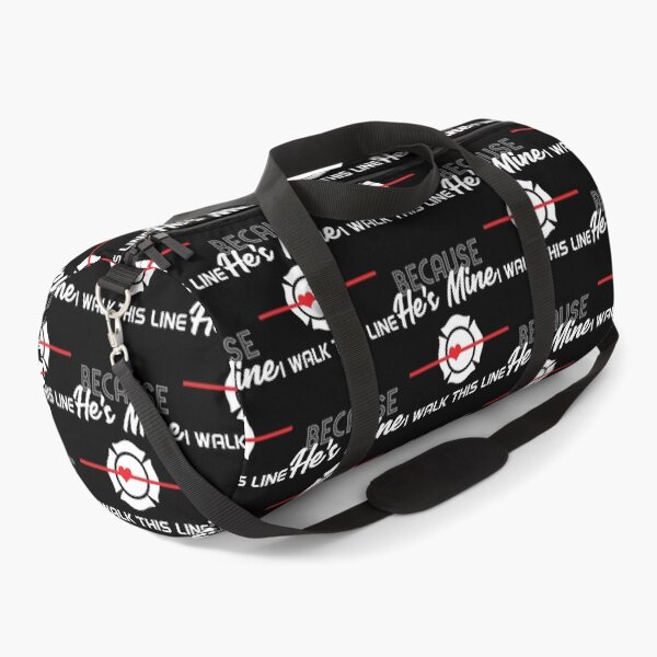 Item preview, Because He's Mine I Walk Red Line Proud Firefighter Wife Cool Gift Idea| Perfect Gift For you and friends designed and sold by luconats.