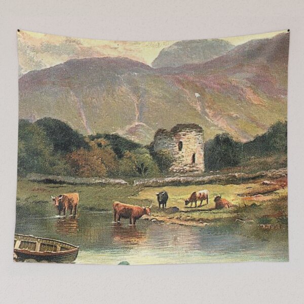 Item preview, Vintage Illustration of Old Inverlochy Castle, Fort William designed and sold by yourscotland.