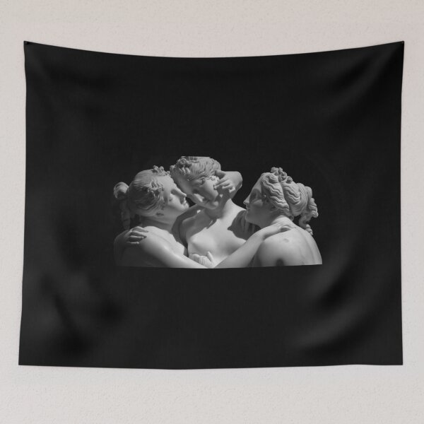 Item preview, Antonio Canova’s statue The Three Graces (Le tre Grazie). Neoclassical sculpture, in marble, of the mythological three charites (made in Rome, 1814-1817) designed and sold by Paolo Modena Photography    -   Fine Italian Art.