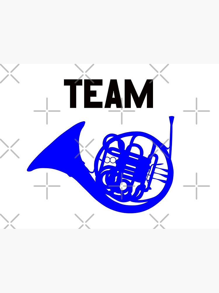 "Team Blue French Horn Ted, Robin, HIMYM" Art Print by fandemonium