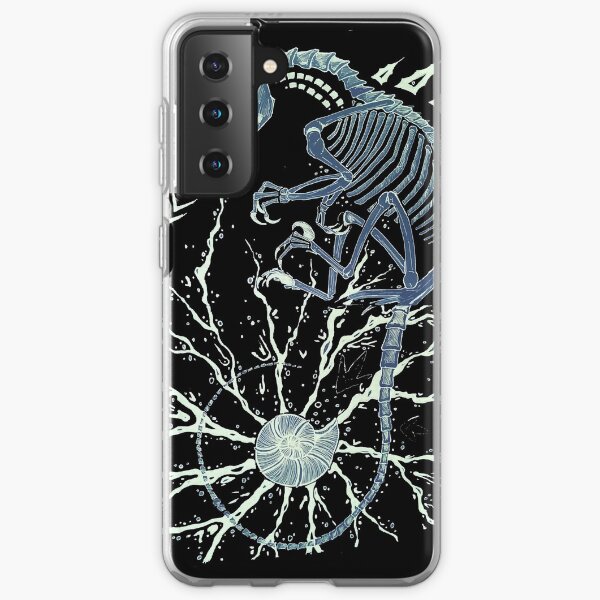 Invert Raptor Skeleton Design Samsung Galaxy Flexible Hülle