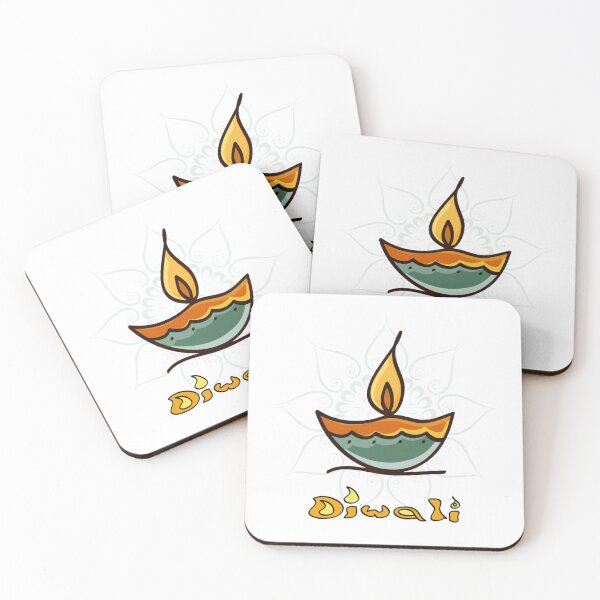 Item preview, Handdrawn diya Diwali Candle designed and sold by HolidayBug.