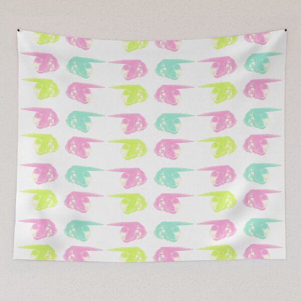 Item preview, Be Protected Pink Green Light Yellow Background Pastels Sleeping Dog Angels designed and sold by SpiritGifts.
