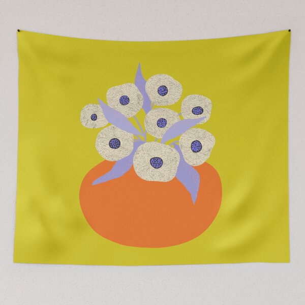 Item preview, Yellow flower vase designed and sold by FLATOWL.