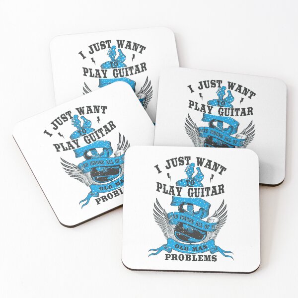 Item preview, vintage i just want to play guitar and ignore all of my old man problems  designed and sold by Amirebdesign.