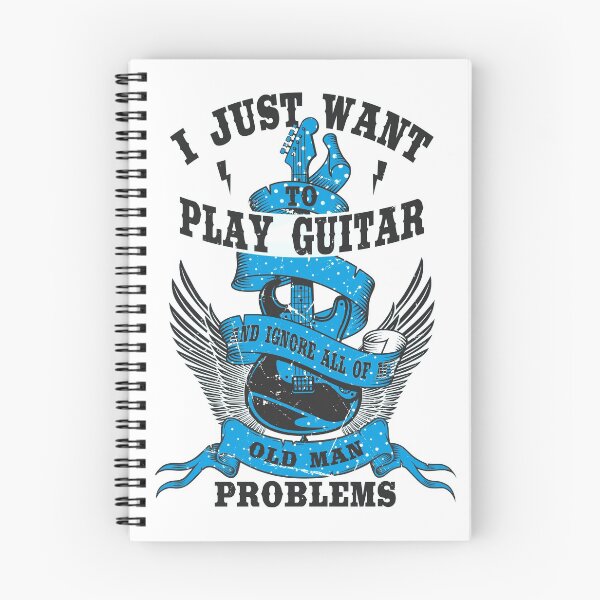 Item preview, vintage i just want to play guitar and ignore all of my old man problems  designed and sold by Amirebdesign.