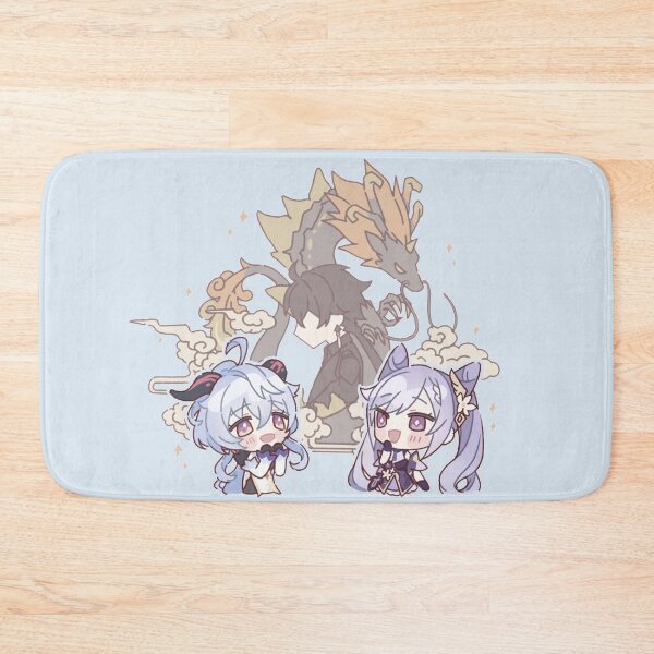 Item preview, Genshin Impact Chibi Zhongli  Ganyu and Keqing  designed and sold by NewEraMutant.